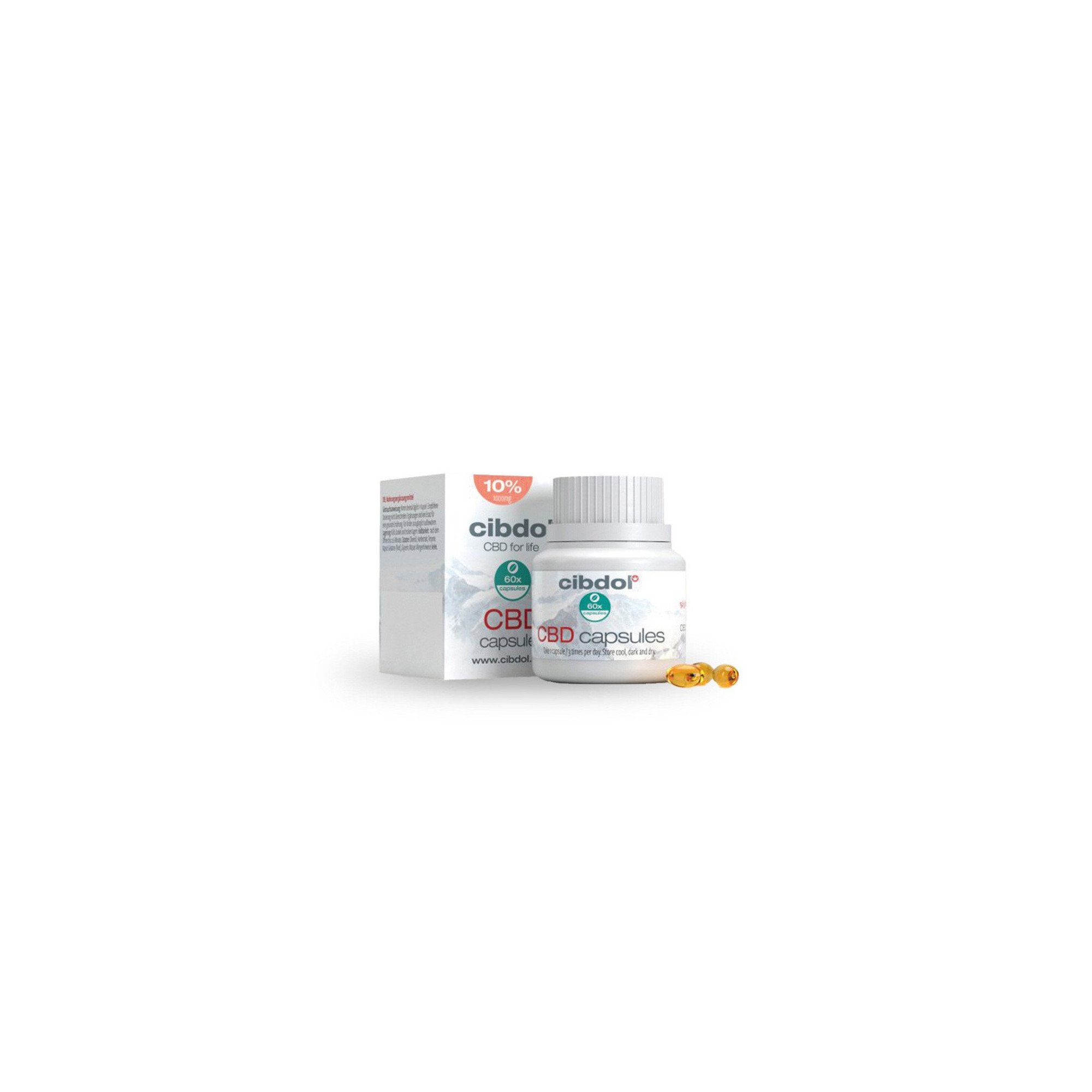 Gélules / caspules Cibdol CBD 10% (x60) Gélules / caspules Cibdol CBD 10% (x60)