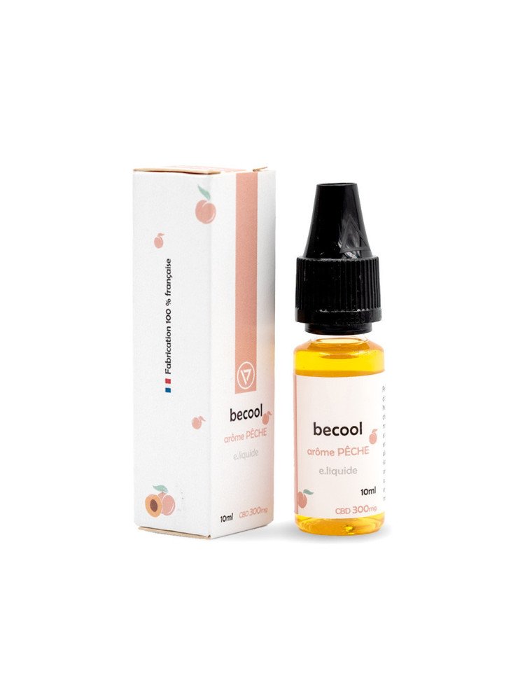 E-liquide BeCool 300mg CBD Arôme Pêche Thé vert chez