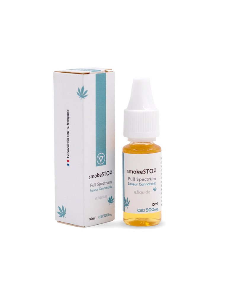 E-Liquide 500mg CBD - SmokeStop Cannatonic dispo sur cbd.fr