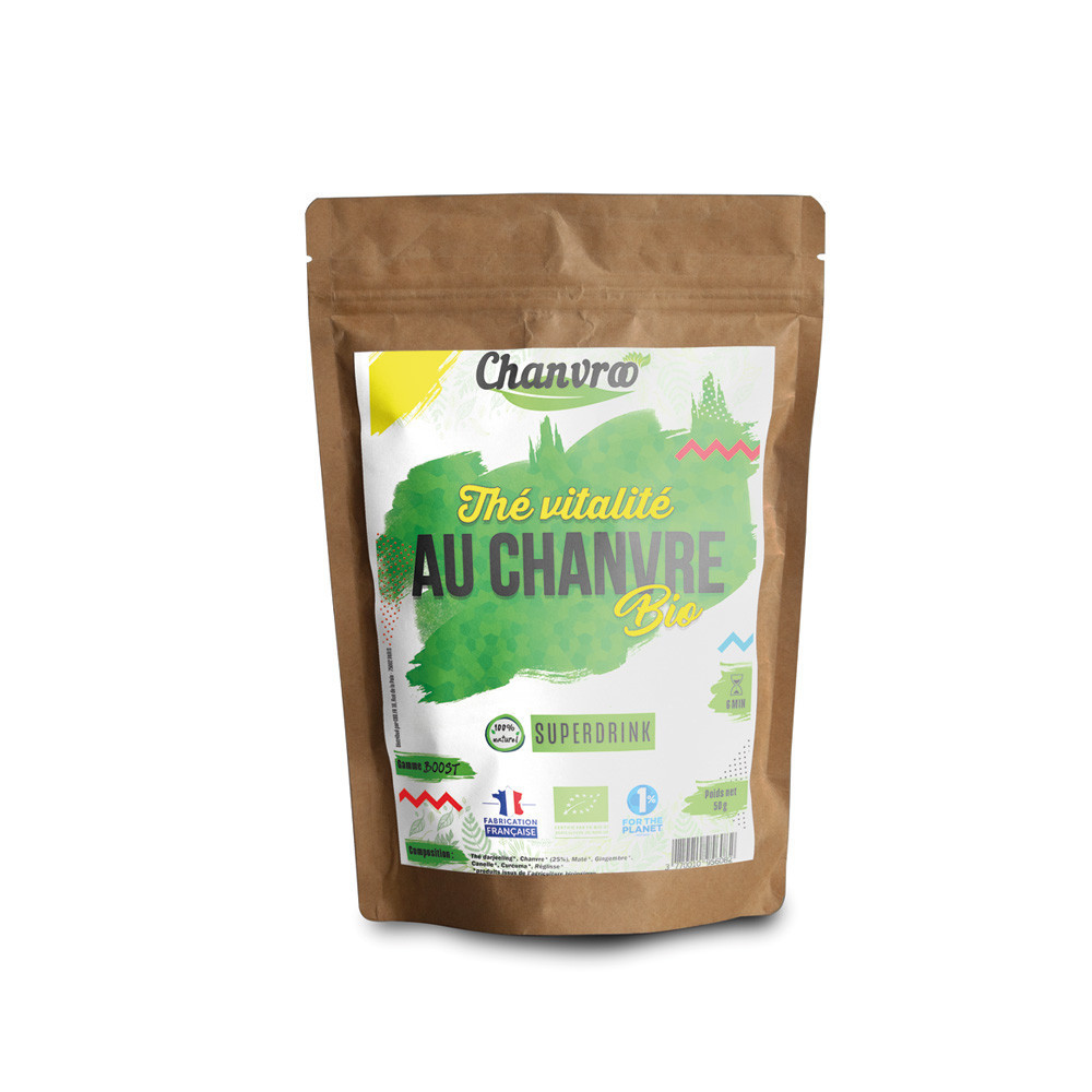 THÉ Vitalité de Chanvroo : thé de chanvre BIO pas cher sur CBD.fr THÉ Vitalité de Chanvroo : thé de chanvre BIO pas cher sur CBD.fr
