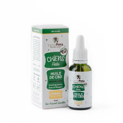 Huile de CBD Normal 25mg de CBD pour chiens de 1 à 5kg