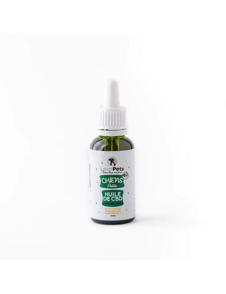 Huile de CBD Normal 25mg de CBD pour chiens de 1 à 5kg pas cher sur CBD.fr