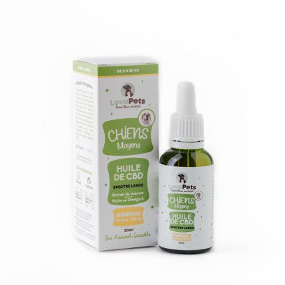 Huile de CBD Normal 50mg CBD pour chiens de 5 à 20kg