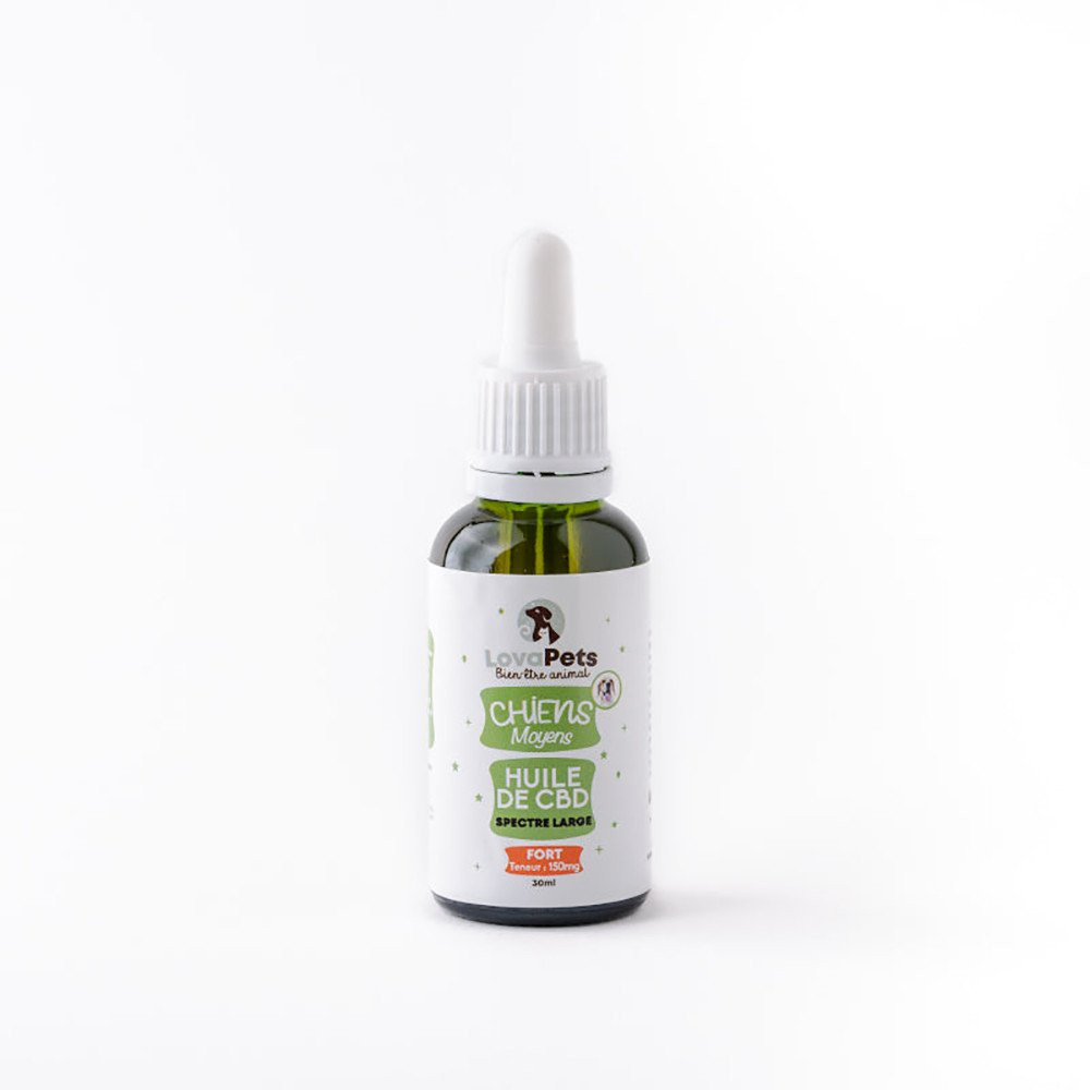 Huile de CBD FORT 150mg CBD pour chiens de 5 à 20kg