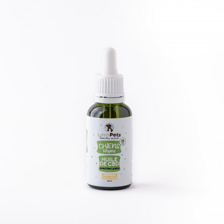Huile de CBD Normal 50mg CBD pour chiens de 5 à 20kg