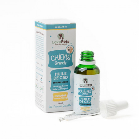 Huile de CBD Normal 100mg CBD pour chiens de 20 à 45kg