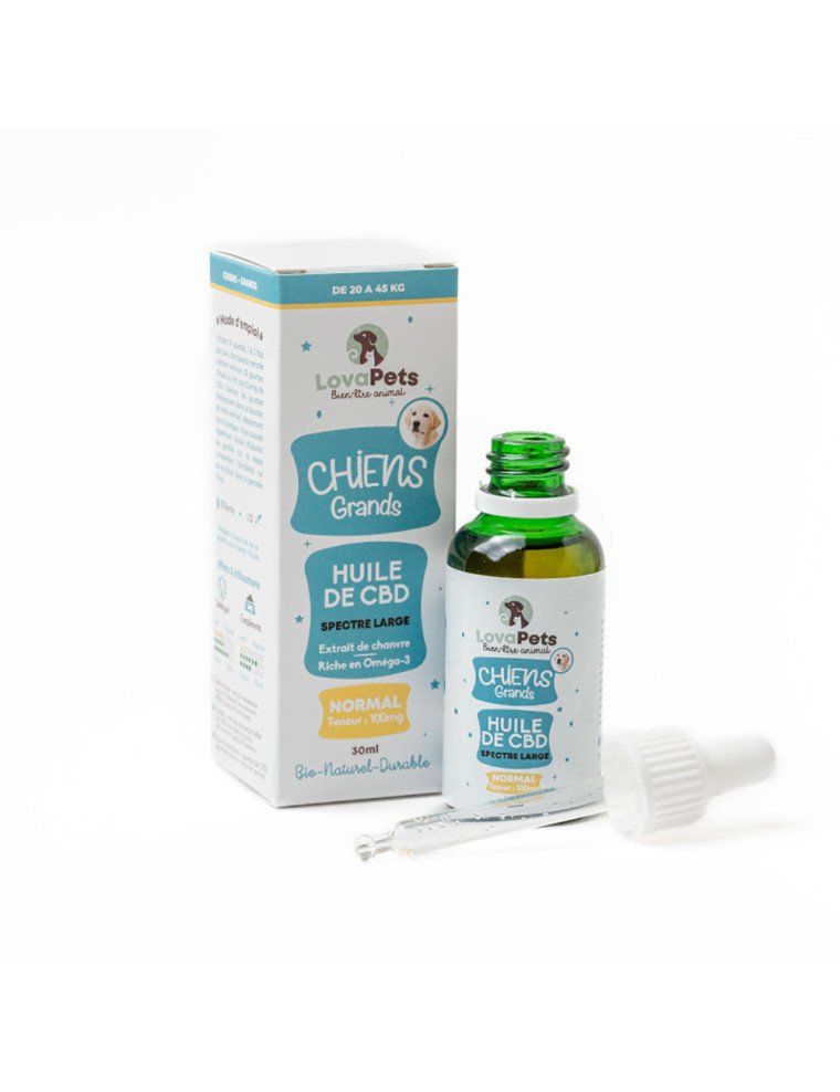 Huile de CBD Normal 100mg CBD pour chiens de 20 à 45kg