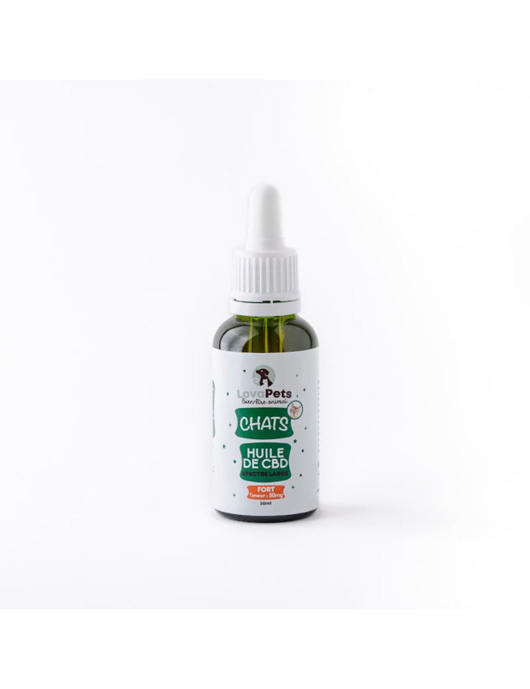 Huile de CBD pour chats : Version Intense 100mg CBD PetscareCBD CBD.fr