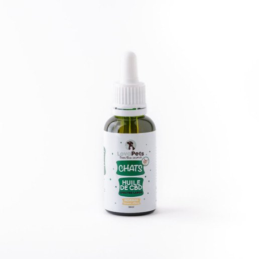 Huile de cannabidiol pour chats : Version normal 25mg CBD PetscareCBD CBD.fr