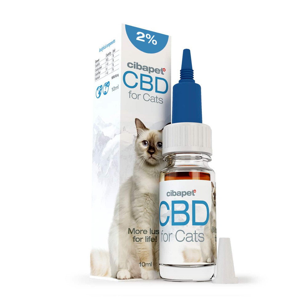 Huile de CBD 2% pour chats - Cibdol (10ml)