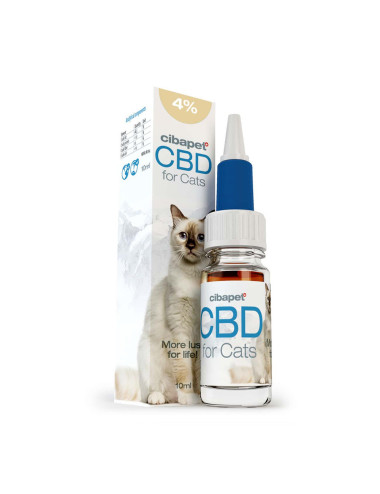 Huile de CBD 4% pour chats - Cibdol (10ml)