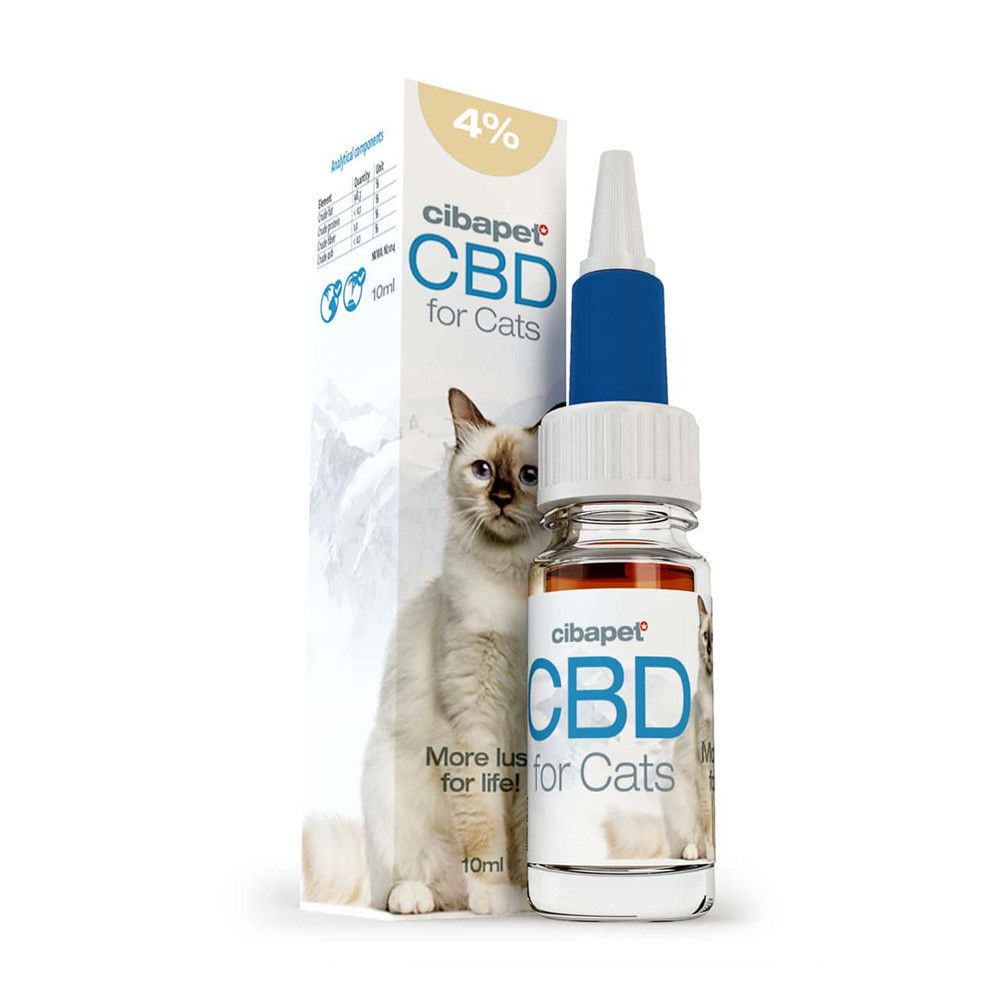 Huile de CBD 4% pour chats - Cibdol (10ml)