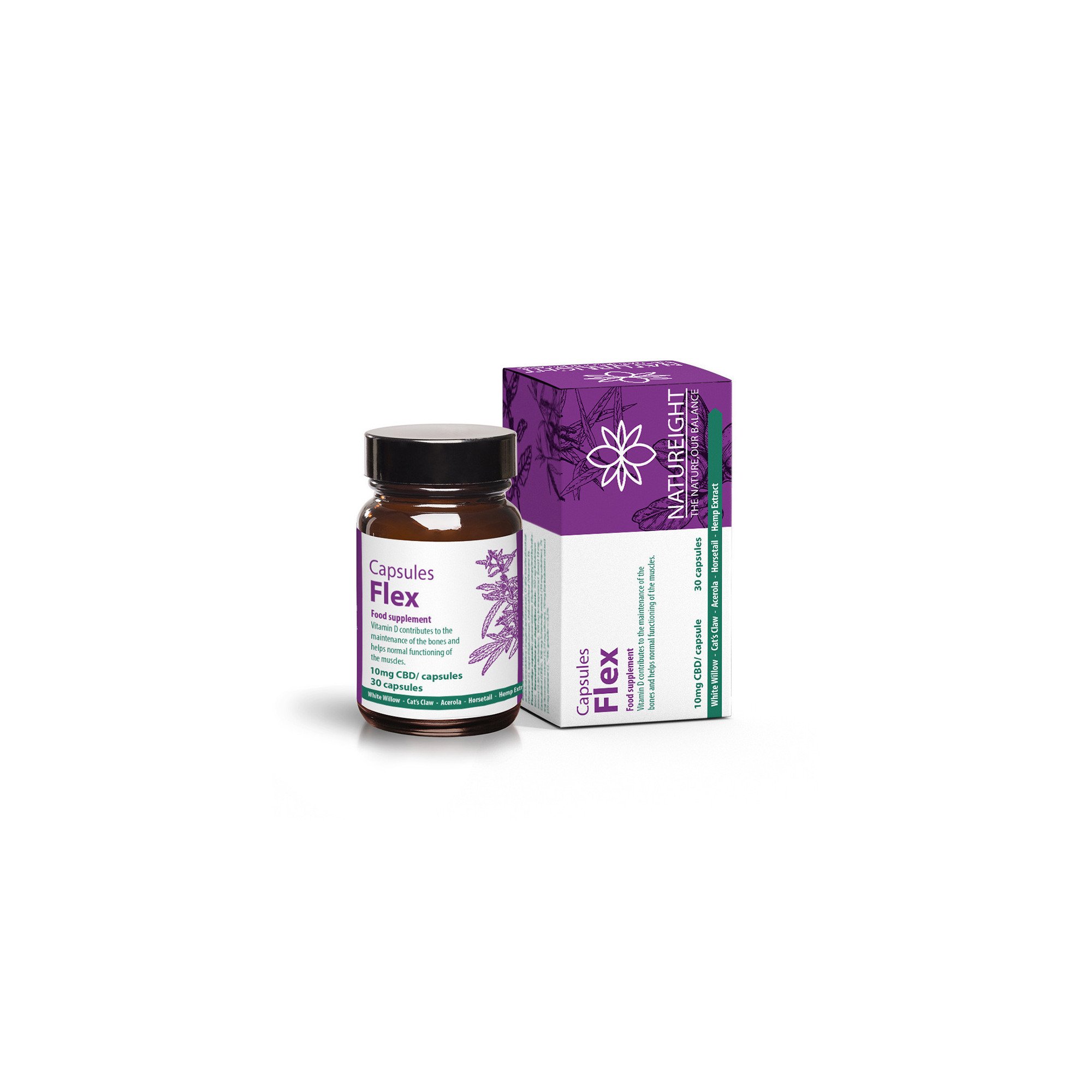 Capsules FLEX (30 gélules 300mg CBD) cannabidiol