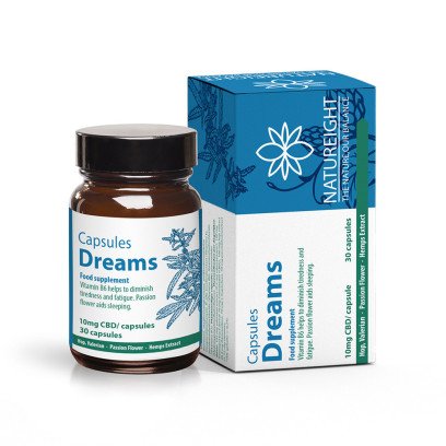 Capsules DREAMS (30 gélules 300mg CBD) cannabidiol