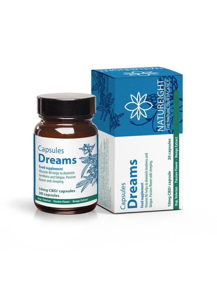 Capsules DREAMS (30 gélules 300mg CBD) cannabidiol