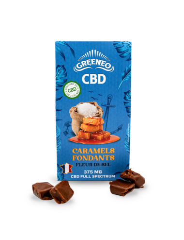 Caramels fondants à la fleur de sel de Gurérande et au CBD pas cher sur CBD.fr