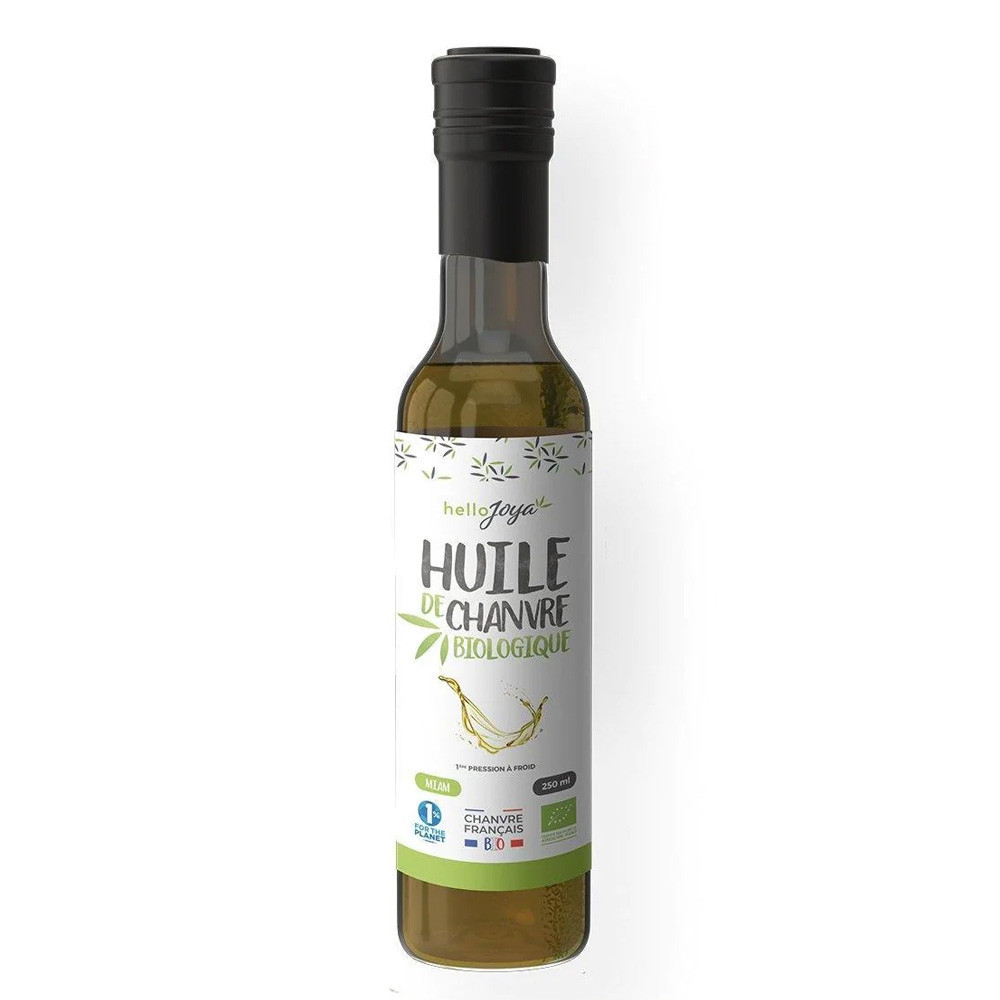 Huile de chanvre alimentaire (25cl) HelloJoya Huile de chanvre alimentaire (25cl) HelloJoya