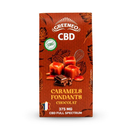 Caramels fondants au chocolat & au 375mg de CBD