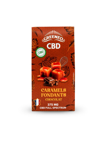 Caramels fondants au chocolat & au 375mg de CBD