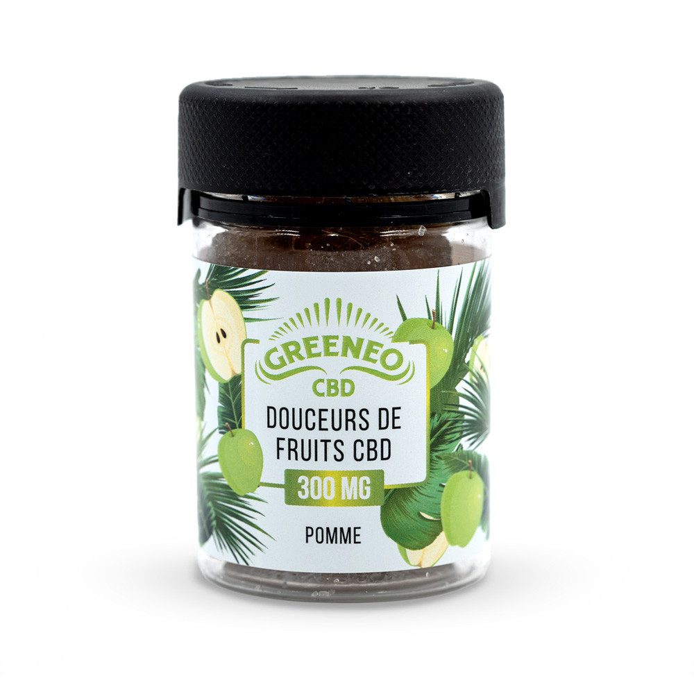 Bonbons Douceurs POMMES & 300mg de CBD Bonbons Douceurs POMMES & 300mg de CBD