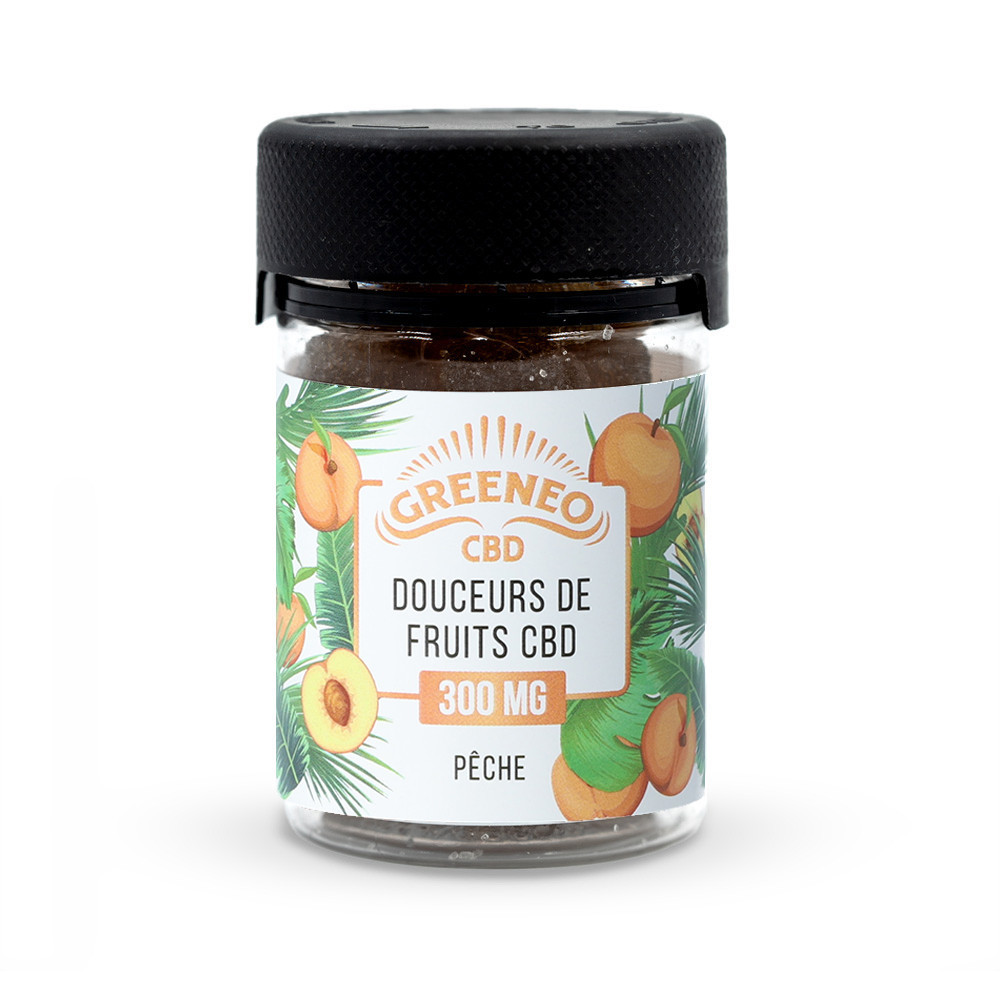 Bonbons Douceurs Pêches & 300mg CBD Douceurs sucrés Bonbons Douceurs Pêches & 300mg CBD Douceurs sucrés
