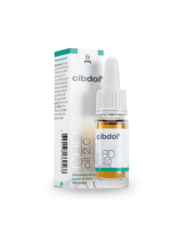 Huile de CBD 5% de Cibdol soit 500mg de CannaBiDiol