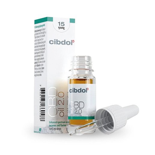 Huile de CBD 2.0 nouvelle formule 15% de Cibdol (10ml)