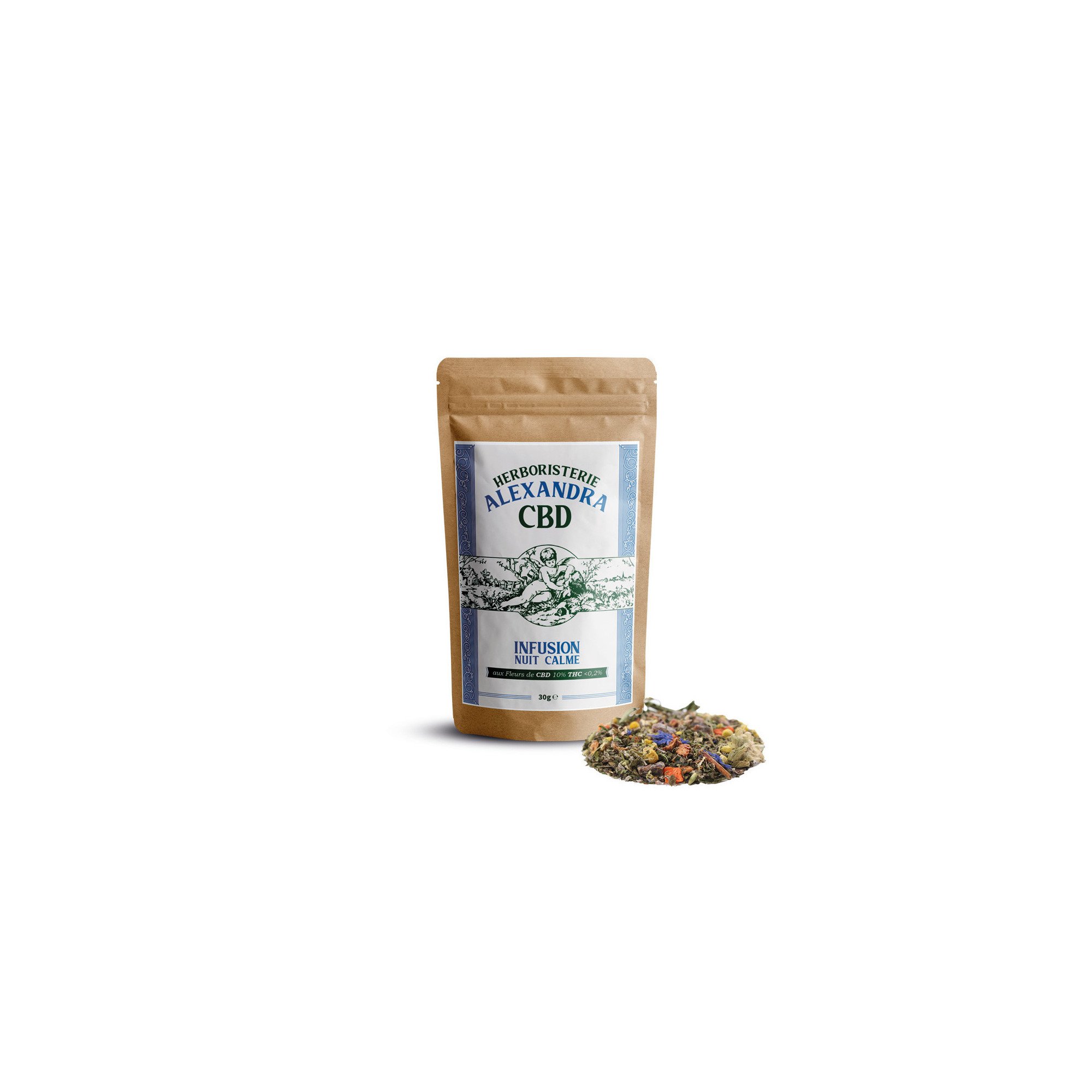 Tisane cbd relax parfumée idéal soir 30 gr - V21 Be cannavore