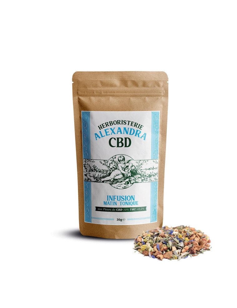 Infusion CBD Matin Tonique Bio - Herboristerie Alexandra (30g)