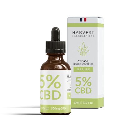 Huile de CBD 5% Broad Spectrum Harvest Laboratoires 10ml