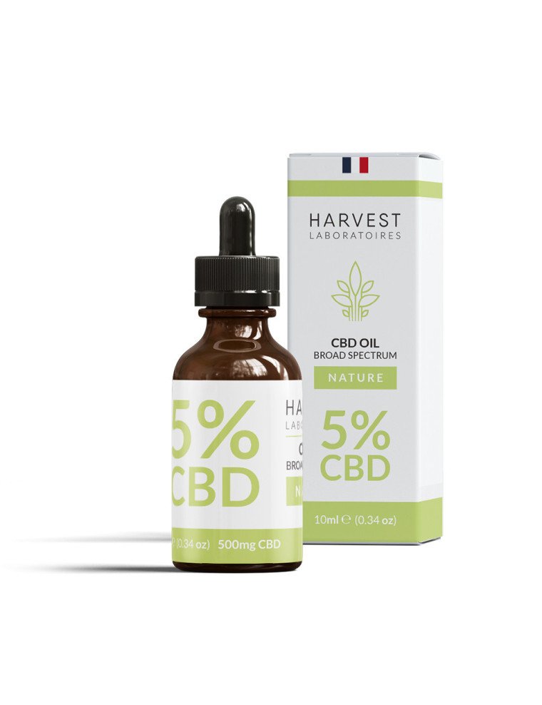 Huile de CBD 5% Broad Spectrum Harvest Laboratoires 10ml