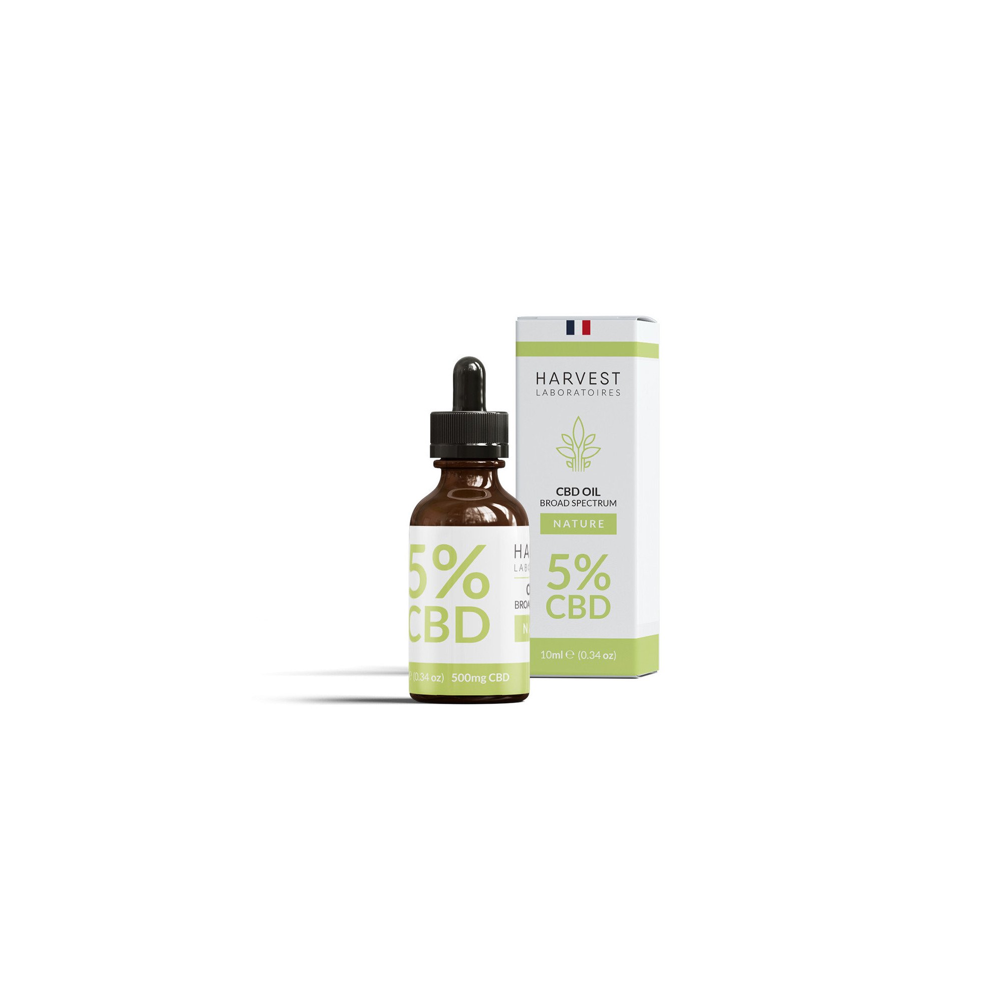 Huile de CBD 5% Broad Spectrum Harvest Laboratoires 10ml