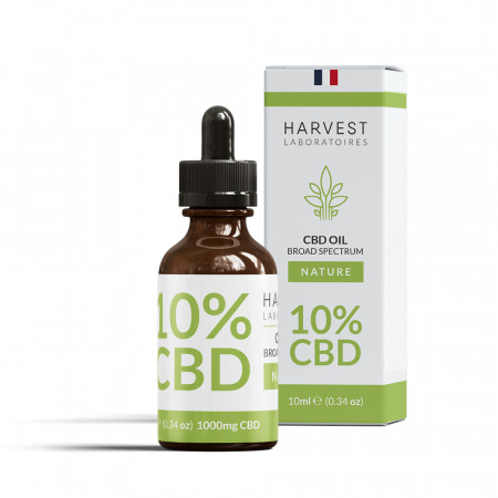 Huile de CBD 10% Broad Spectrum Harvest Laboratoires 10ml