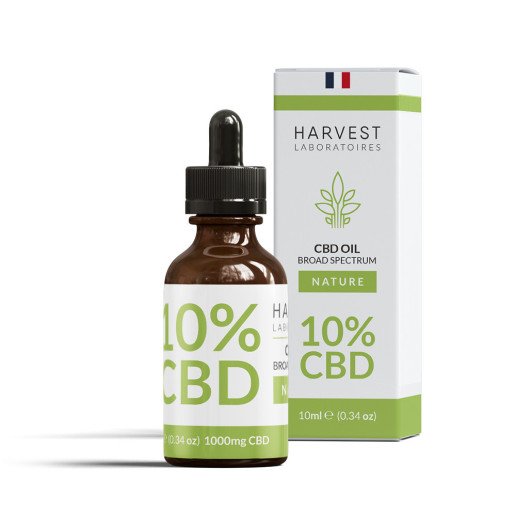 Huile de CBD 10% Broad Spectrum Harvest Laboratoires 10ml