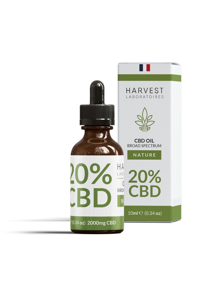 Huile de CBD 20% Broad Spectrum Harvest Laboratoires 10ml