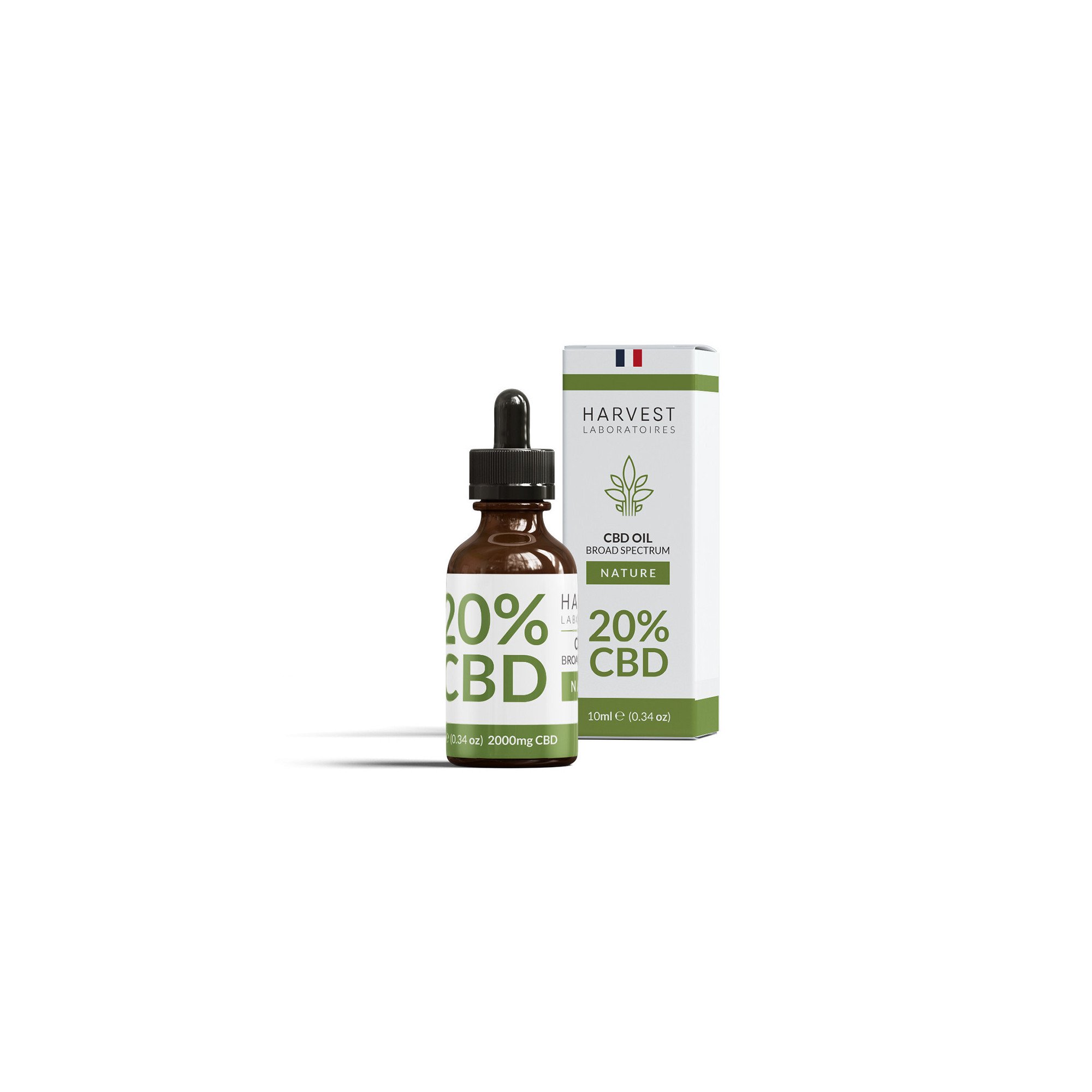 Huile de CBD 20% Broad Spectrum Harvest Laboratoires 10ml Huile de CBD 20% Broad Spectrum Harvest Laboratoires 10ml