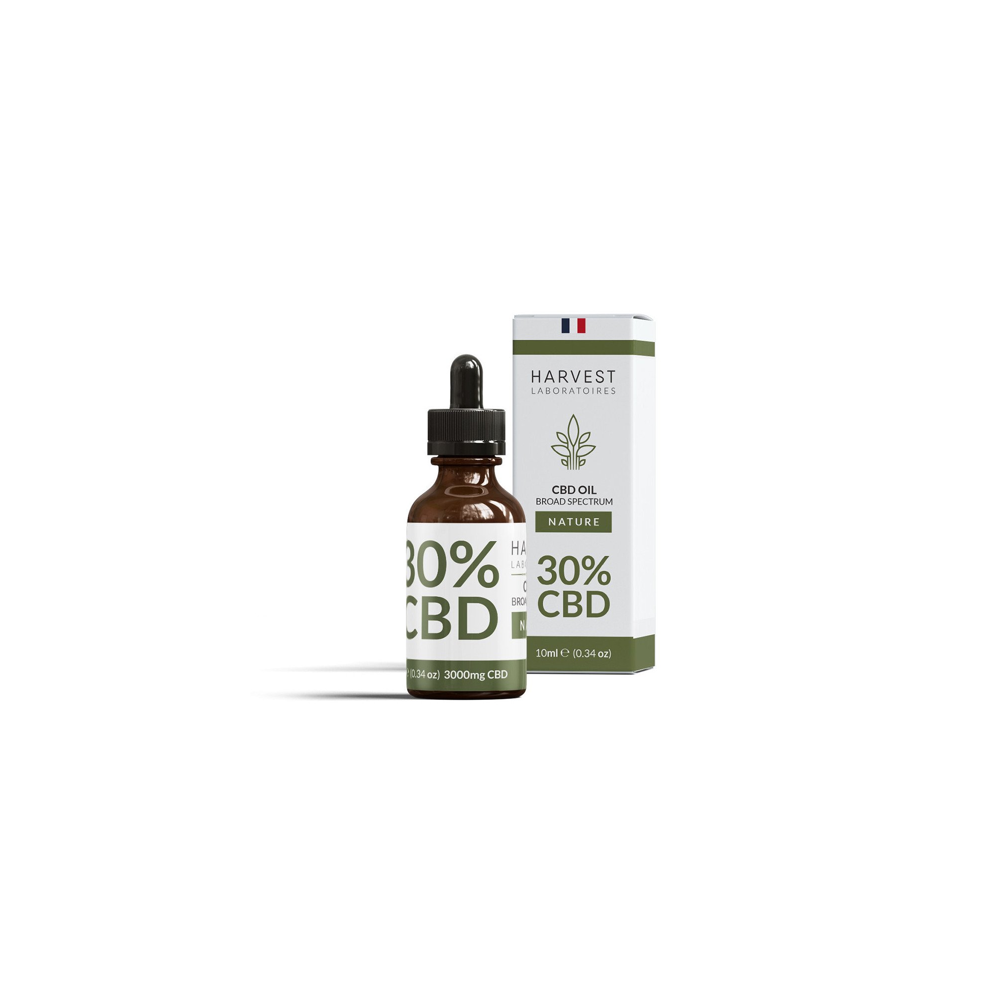 Huile de CBD 30% Broad Spectrum Harvest Laboratoires 10ml