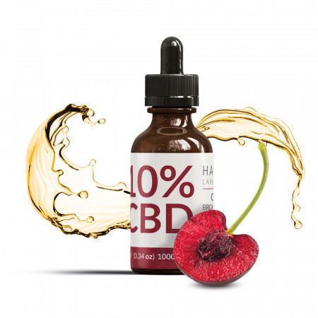 Huile de CBD 10% Broad Spectrum Gout Cerise Harvest Laboratoires
