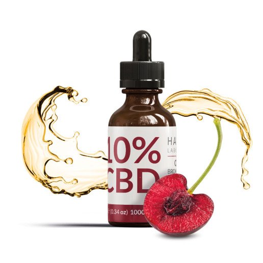 Huile de CBD 10% Broad Spectrum Gout Cerise Harvest Laboratoires