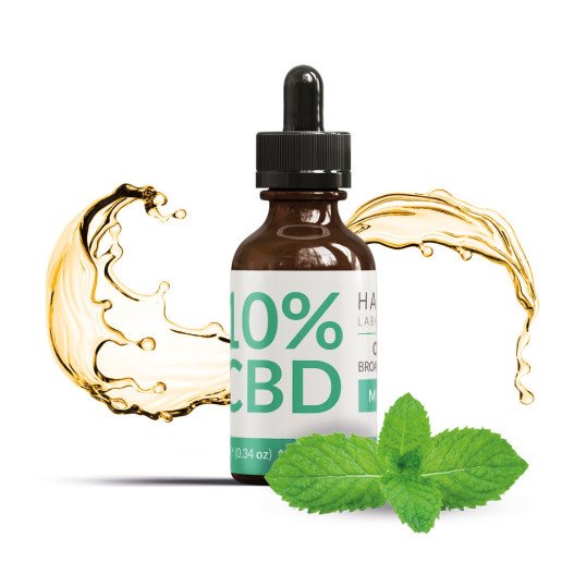 Huile de CBD 10% Broad Spectrum Gout Menthe Harvest Laboratoires