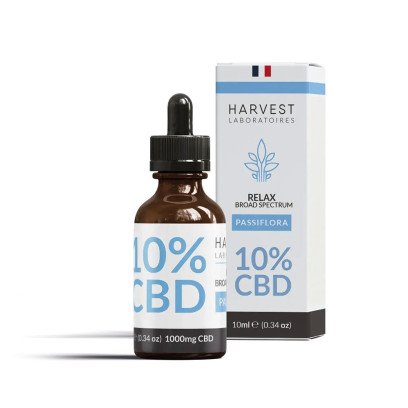 Huile de CBD 10% Broad Spectrum Passiflore Harvest Laboratoire