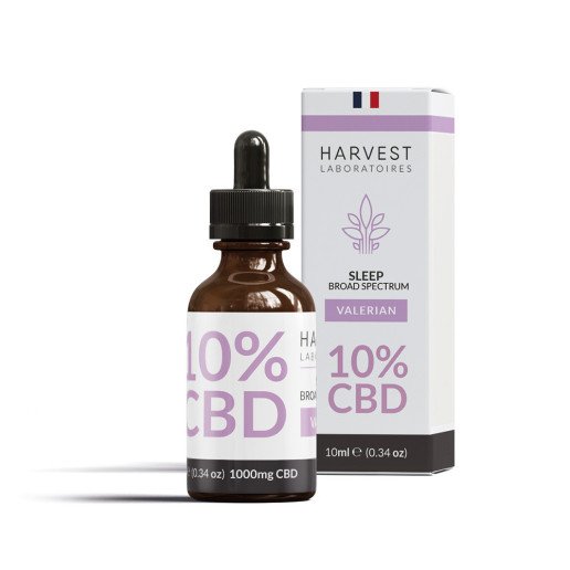 Huile de CBD 10% BroadSpectrum Valerian Harvest Laboratoires