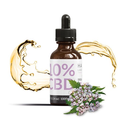 Huile de CBD 10% BroadSpectrum Valerian Harvest Laboratoires