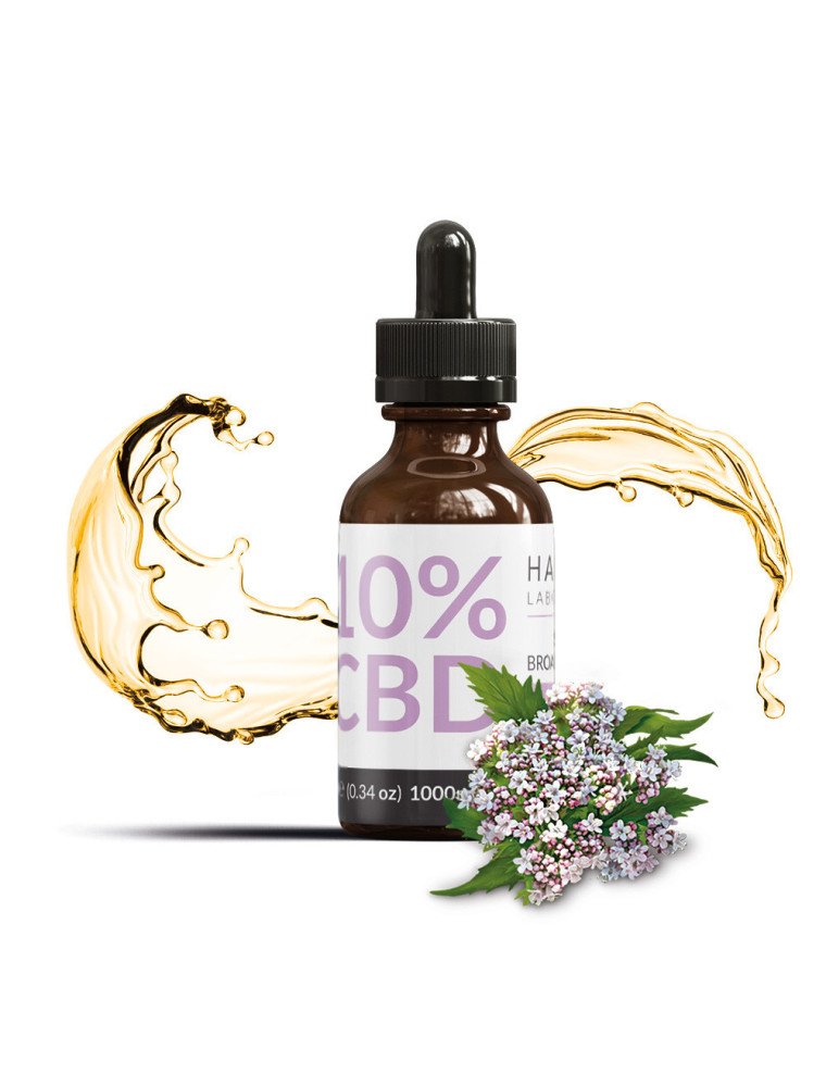 Huile de CBD 10% BroadSpectrum Valerian Harvest Laboratoires