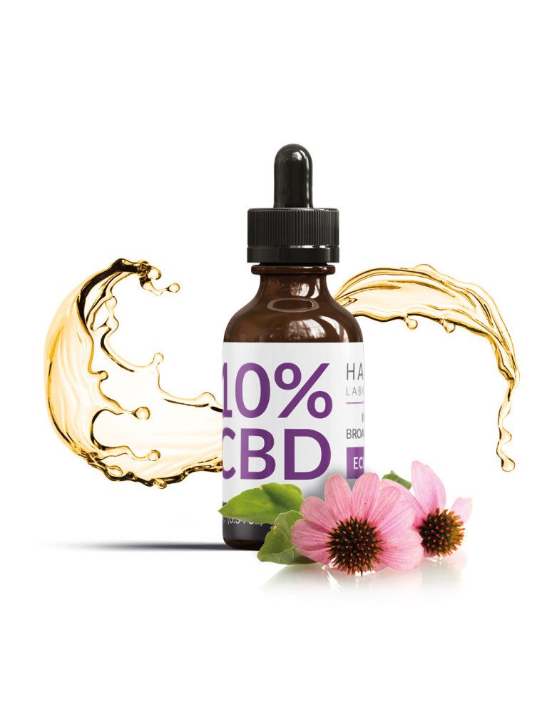 Huile de CBD 10% BroadSpectrum  Echinacea Harvest Laboratoires