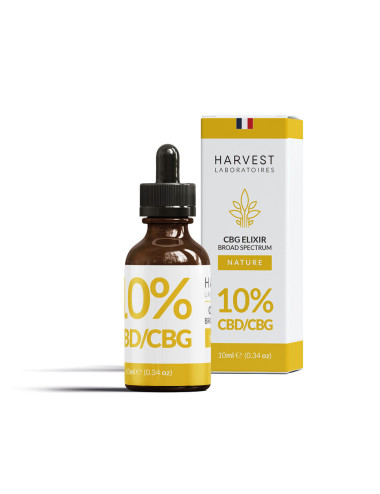 Huile de CBD + CBG 10% Broad Spectrum Harvest Laboratoires