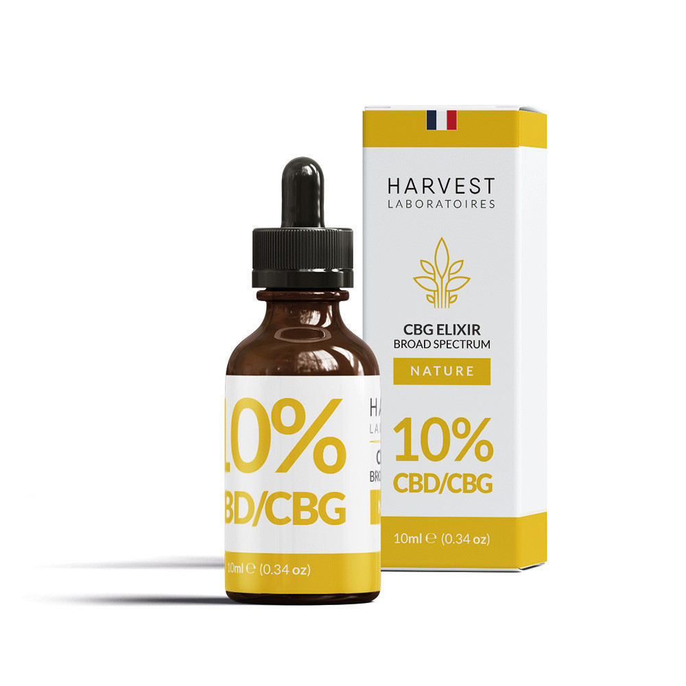 Huile de CBD + CBG 10% Broad Spectrum Harvest Laboratoires