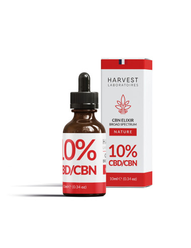 Huile de CBD + CBN 10% Broad Spectrum Harvest Laboratoires