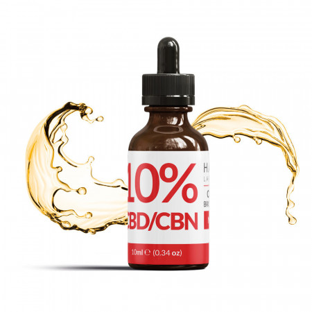 Huile de CBD + CBN 10% Broad Spectrum Harvest Laboratoires