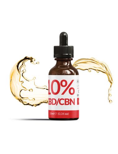 Huile de CBD + CBN 10% Broad Spectrum Harvest Laboratoires